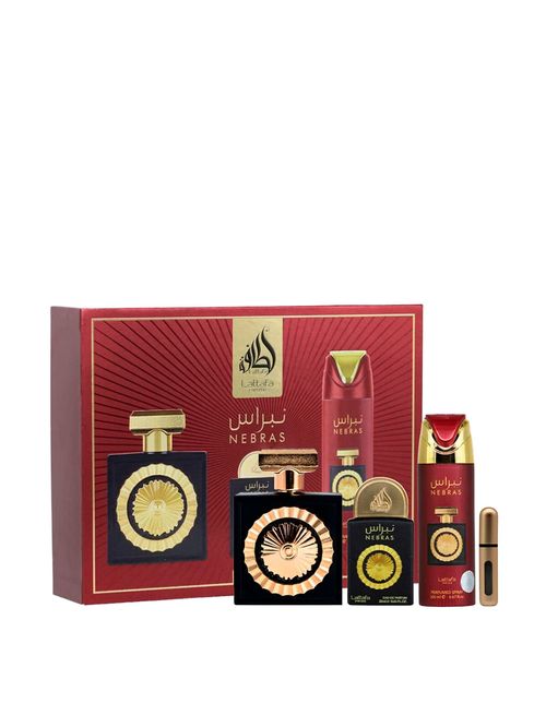 Kit Lattafa Nebras Unissex - EDP 100ml + 20ml + Deo 200ml