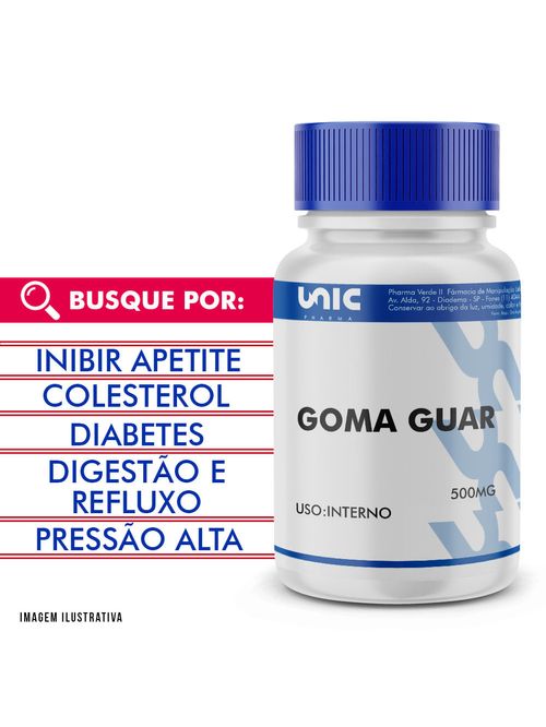 Goma Guar 500mg 60 Cápsulas