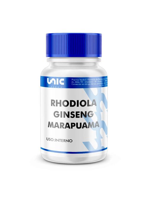 Rhodiola + Ginseng + Marapuama 30 Cápsulas