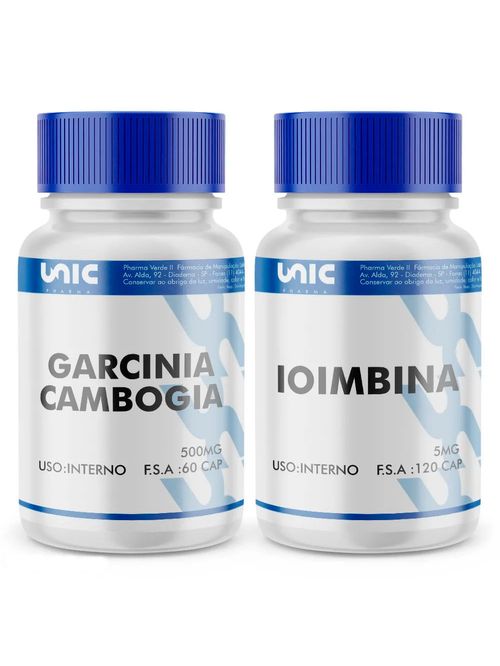 Garcinia 60cp mais Ioimbine 120Cp