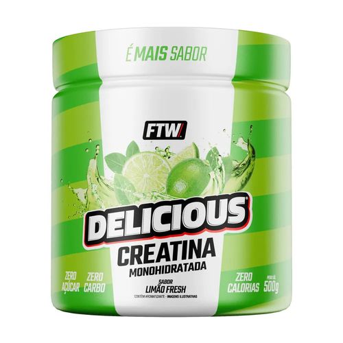 Delicious Creatina Monohidratada Limão Fresh FTW 500g