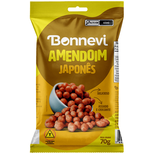 Amendoim Japones Bonnevi - 70g