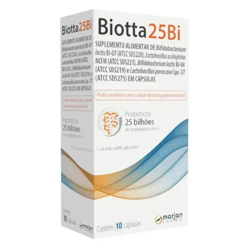 Probiotico Marjan Biotta 25Bi 10 Cápsulas - Marjan