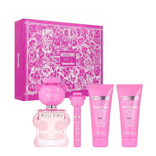 Kit Moschino Toy 2 Bubble Gum Woman Edt 100ml + 10ml + Bl 100ml + Sg 100ml