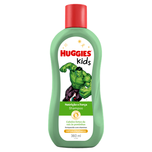 Shampoo Hulk Huggies Kids Nutrição e Força - 360ml