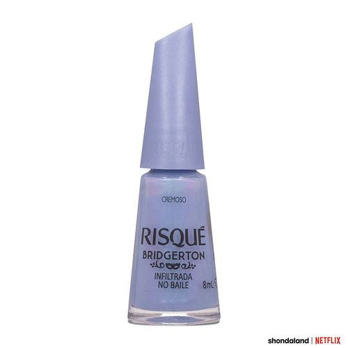 Esmalte Cremoso Risqué Bridgerton Infiltrada no Baile Azul Furta-cor 8ml Hipoalergênico