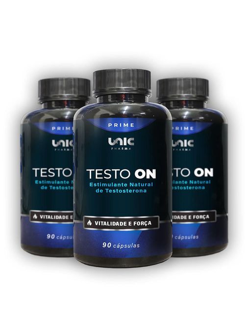 Kit 3 Testo On Estimulante de Testosterona 90 cáps