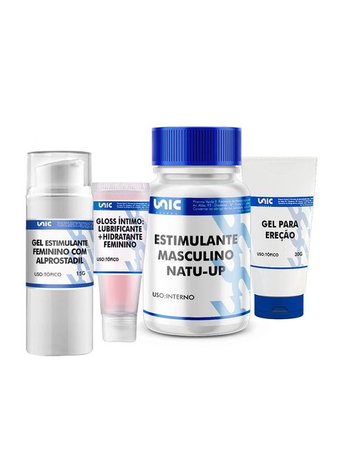 Kit Adulto Casal Lubrificante e Estimulante