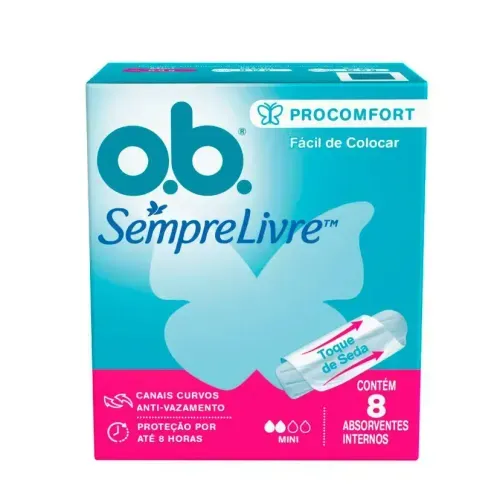 Absorvente Interno O.B. ProComfort Mini 8 Unidades