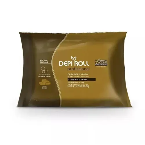 Cera Depilatória Quente Profissional Tradicional 250g Depi Roll