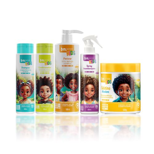 Kit Completo Linha Kids (5 Itens) | bn.Cachos