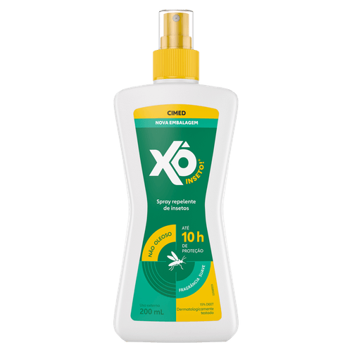 Repelente Aerossol Suave Xô Inseto 200ml DEET 15% 10h Proteção Xo Insetos