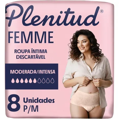Plenitud Femme Roupa Íntima Pós-Parto P/M - 8 Unidades