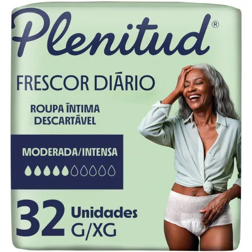 Plenitud Frescor Diário Roupa Íntima 2x mais Fresca G/XG - 32 Unidades