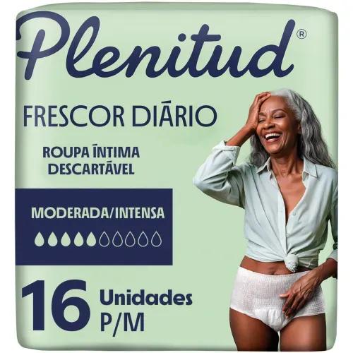 Plenitud Frescor Diário Roupa Íntima 2x mais Fresca P/M - 16 Unidades