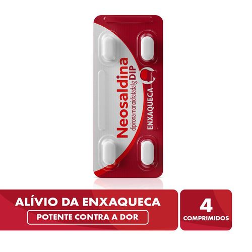 Neosaldina Analgésico Dip 1g - 4 Comprimidos