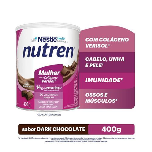 Complemento Alimentar Nutren Mulher Dark Chocolate - 400g