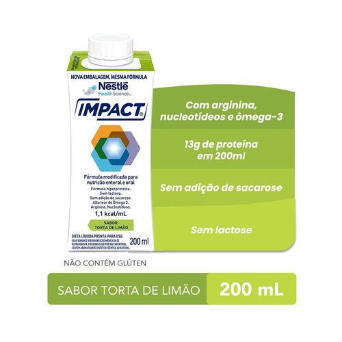 Nutrição Enteral e Oral Impact Torta de Limão - 200ml