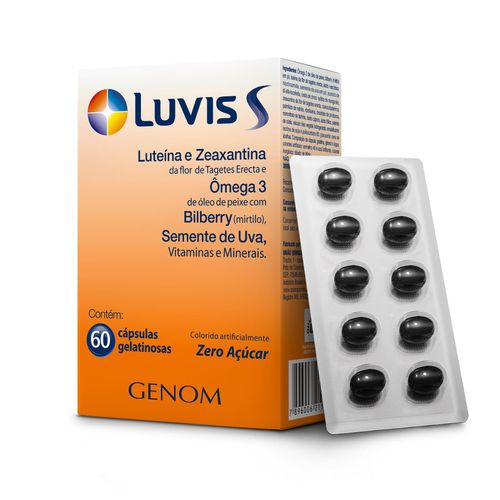 Suplemento Ocular Genom Luvis S 60 Cápsulas - Genom