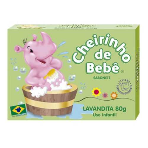 Sabonete Cheirinho Bebê Lavandita 80g - Cheirinho De Bebê