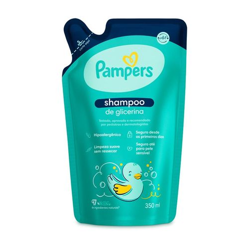 Shampoo de Glicerina Pampers Refil 350ml