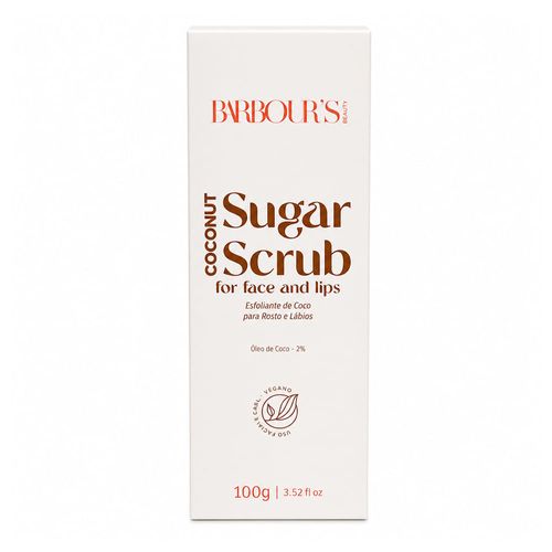 Barbour's Beauty Coconut Sugar Scrub - Esfoliante Facial e Labial 100g