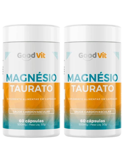Kit C/2  Magnésio Taurato C/60 Cápsulas - Good Vit