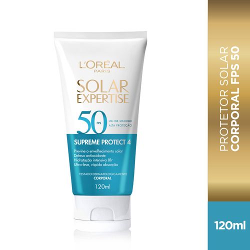 Protetor Solar L'Oréal Paris Supreme Protect FPS 50 120ml - L'Oréal