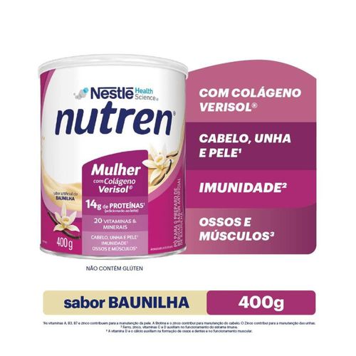 Suplemento Alimentar Nutren Mulher Baunilha 400g - Nutren