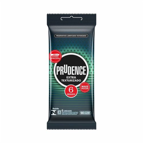 Preservativo Prudence Extra Texturizado 6 unidades - Prudence