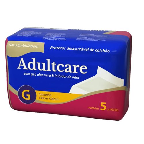 Protetor de Colchão Adultcare Tamanho G 5 Unidades - Adultcare