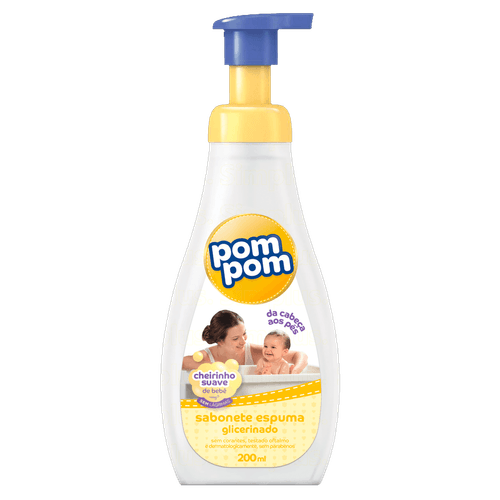 Sabonete Pom Pom Espuma 200ml - Pompom