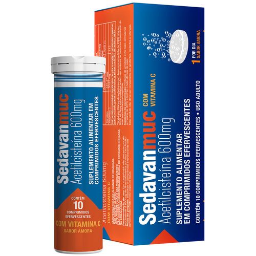 Mucolítico Sedavan Muc 600mg 10 Comprimidos - Divcom Pharma