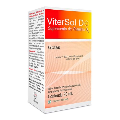 Vitamina D Vitersol D 20ml - Marjan