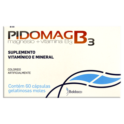 Vitamina B3 Baldacci Pidomag B3 60 Cápsulas - Baldacci