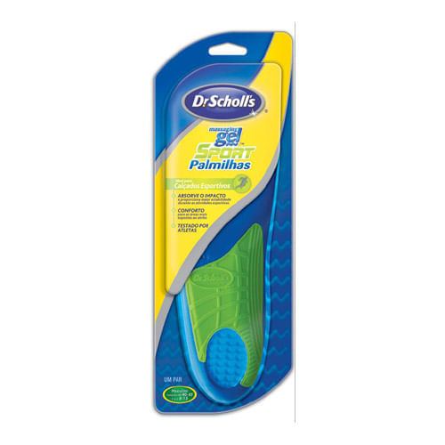 Palmilha Dr Scholls Massaging Gel Roxo/Azul - Dr Scholls