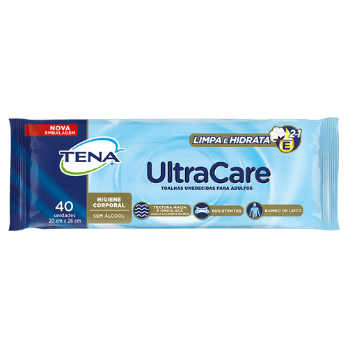 Toalhas Umedecidas Tena 40 Unidades - Tena