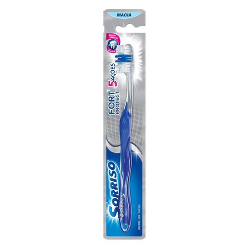 Escova de Dentes Sorriso Fort Protect Macia - Sorriso