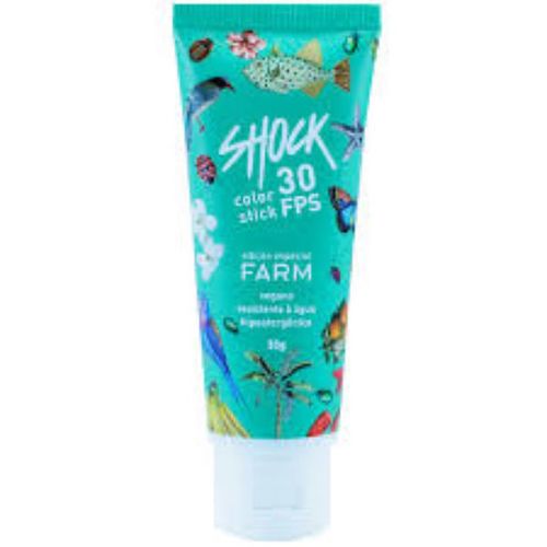 Protetor Solar Shock Color Stick Salmao 30G - Shock