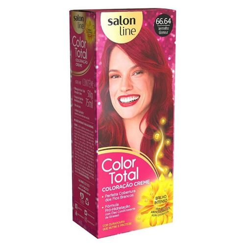 Tintura Salon Line Color Tot 66.64 Vermelho Glamour 100ml - Salon Line