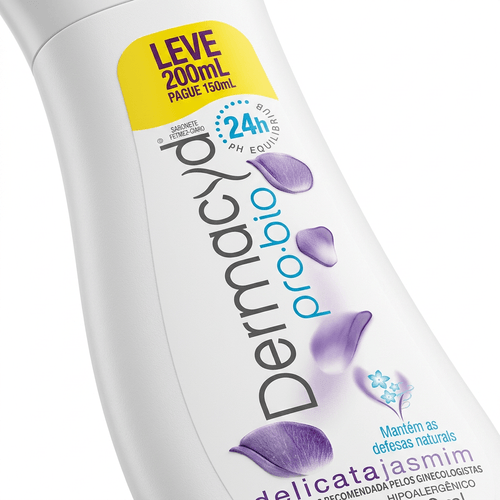Sabonete Líquido Íntimo Dermacyd Delicata Jasmin 200ml - Dermacyd
