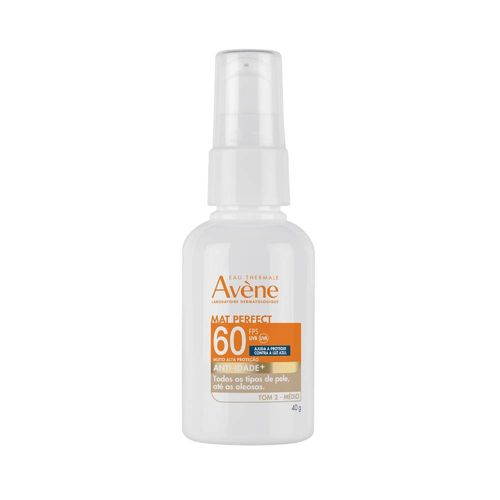 Protetor Solar Facial Avène Mat Perfect Anti-Idade Fps60 Médio 40g