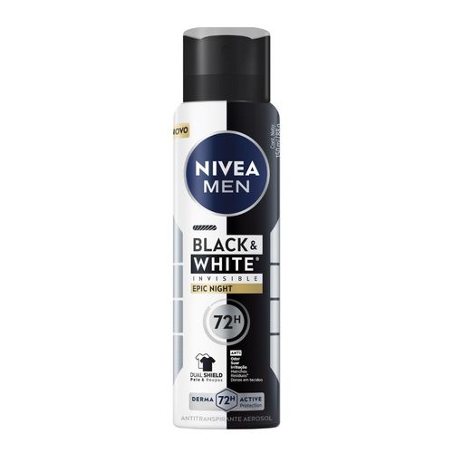 Desodorante Antitranspirante Nivea Men Black & White Epic Night Aerosol 150ml