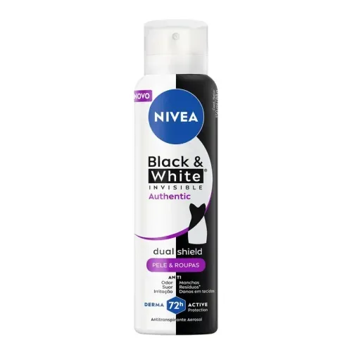 Desodorante Antitranspirante Nivea Black & White Invisible Aerosol 150ml