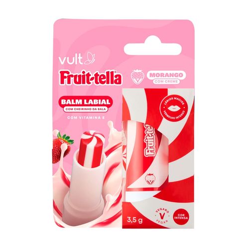Balm Labial Vult Fruit-tella Morango 3,5g - Vult