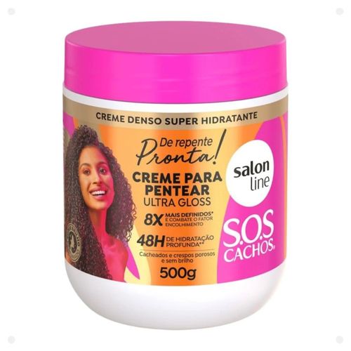 Creme de Pentear Salon Line SOS Cachos De Repente Pronta 500g - Salon Line