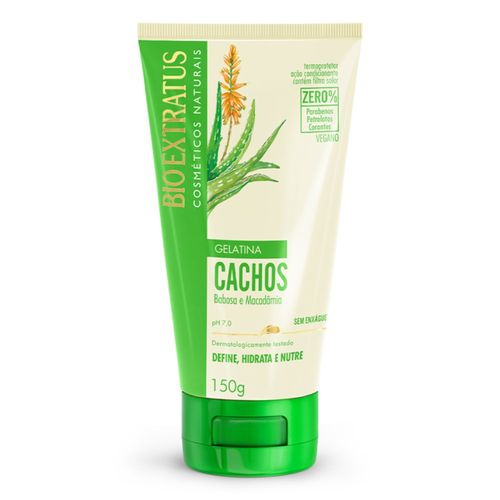 Gelatina Capilar Bio Extratus Cachos Babosa e Macadâmia 150g