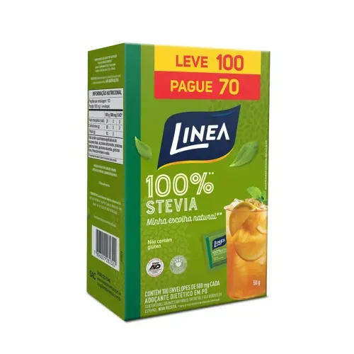 Adoçante Linea 50g 100 Sachês - Linea