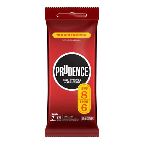 Preservativo Prudence Lubrificado Leve 8 Unidades - Prudence