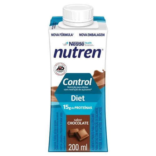Suplemento Alimentar Nutren Control Chocolate Zero Lactose 200ml - Nutren